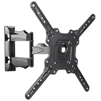Soporte de montaje en pared para TV Swelix DYQ4, soporte LED LCD giratorio de movimiento completo ajustable de 32-58 pulgadas para uso en dormitorio y sala de estar