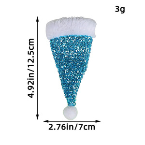 Mini Sequined Christmas Hat Cutlery Covers Xmas <b>Table</b> Decor Ornaments <b>Party</b> Tableware Decorations - Product Image 6