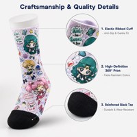 Chaussettes de cheville personnalisées imprimées en 3D par sublimation, respirantes, décontractées pour l'hiver, avec logo personnalisé