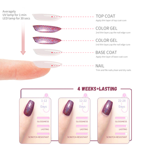 ORCHID FOX - Esmalte de Uñas en Gel Holográfico Láser de 12 Colores, Altamente Pigmentado, de Larga Duración, Brillante, Removible con UV - Product Image 4