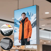 Boîte à lumière personnalisée pour affichage publicitaire intérieur, panneau rétroéclairé LED, impression par sublimation HD, affiche pour centre commercial
