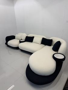 Divano Sezionale in Legno di <span class=keywords><strong>Design</strong></span> Italiano 2026, Set Componibile per Appartamenti Grandi e Piccoli, Combinazione Angolare, Forma Speciale, Imbottitura in Spugna - Product Image 6