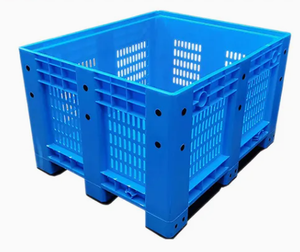 Grande boîte de palette en plastique pliable, de stockage en vrac, spécifications industrielles standard, empilable, robuste, pliable - Product Image 2