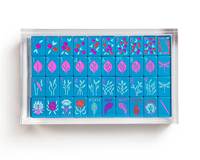 Boîte de rangement pour mahjong en acrylique transparent haut de gamme, style américain, boîte de rangement pour 160 tuiles de mahjong