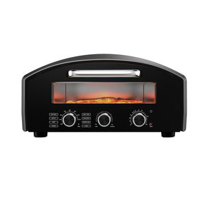 Horno de pizza eléctrico de 13 pulgadas de alta calidad, mesa automática <span class=keywords><strong>para</strong></span> hornear de 500 grados, uso doméstico con <span class=keywords><strong>piedra</strong></span> de pizza de bistec de hierro, venta al por mayor - Product Image 3