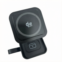 UEQ Qi2.2 25W Stasiun Pengisian Daya Nirkabel Lipat Cepat 3 in 1 untuk iPhone Seri 18 17 16 15 14, Smart Watch, AirPods Pro/4/3/2