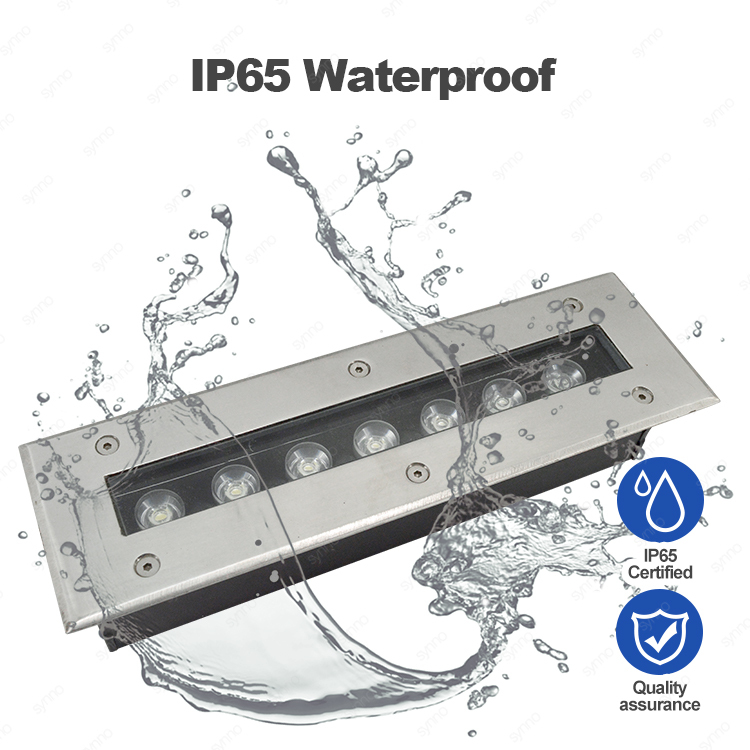 Linear Park Garden Landscape Ground Uplight Ip65 Waterproof Stainless Steel Led Inground Uplights Outdoor Deck Light Step Lamp