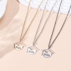 Collier pendentif de mode pour femme, bijoux fins, ensemble de colliers en acier inoxydable, bijouterie fantaisie - Product Image 1