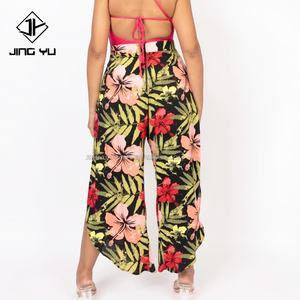Pantalons hawaïens imprimés personnalisés pour femmes, pantalons amples taille haute, pantalons palazzo taille plus, pantalons larges pour femmes, pantalons et pantalons pour femmes - Product Image 2