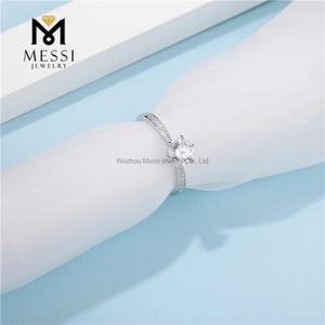 Anillo de Plata de Ley 925 con Diamante Moissanita Nuevo - Product Image 6