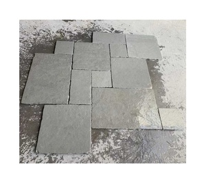 Carreaux de <span class=keywords><strong>calcaire</strong></span> gris dégringolé motif en zigzag pour revêtement de sol extérieur et intérieur - Product Image 1