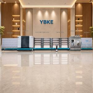 Ligne de production automatique d'unités de double vitrage YBKE avec convoyeur d'inspection LED, système de pressage IG à commande numérique - Product Image 1