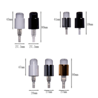 Pompe de traitement personnalisée en aluminium doré argenté 28mm tête de pompe à lotion pour les mains 27mm pompes de traitement des cheveux shampooing pour bouteille