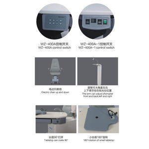 Table d'optométrie automatique Vigen WZ-400A avec fauteuil électrique 1100 mm x 1000 mm pour examen de l'acuité visuelle - Product Image 4
