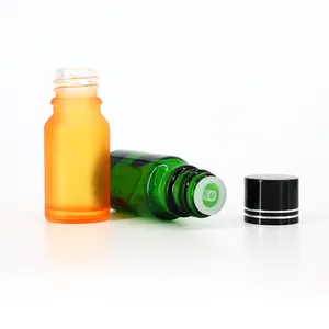 Botol kaca minyak esensial kosong 5ml 10ml 15ml 20ml 30ml 1oz botol kaca amber dengan colokan dalam, tutup sekrup