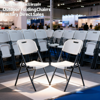Chaise pliante en plastique blanc pour grands banquets, configuration rapide en rangée