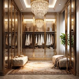 New Style Bedroom Wardrobe Set Modern Design Stainless Steel Wardrobes <strong>Big</strong> Storage Cabinet Walk-in <strong>Closet</strong> for Living Room - Product Image 3