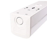 Barre lumineuse LED linéaire 3CCT 3500K blanc chaud IP65 pour couloir et plafond, 2FT 4FT 8FT, IRC 80, garantie 5 ans