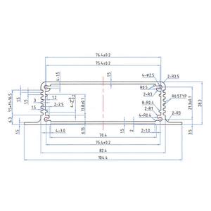Custom Geïntegreerde Schakelingen Behuizing Ecu Doos <span class=keywords><strong>Aluminium</strong></span> Extrusie Behuizing Voor Elektrische - Product Image 6
