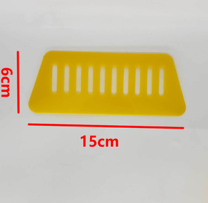 مجموعة أدوات تظليل النوافذ فائقة الرقة باللون الأصفر، مجموعة أدوات تركيب الأفلام الزجاجية مع شفرات سكين وكاشطة، أداة يدوية لتركيب ورق الحائط والملصقات - Product Image 2
