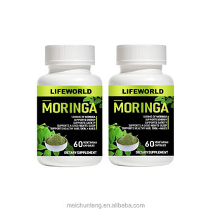 Capsules d'extrait de feuilles de <span class=keywords><strong>Moringa</strong></span> très vendues, 60 unités, pour les antioxydants, le soutien cardiaque et digestif - Product Image 4