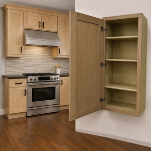 Armoires murales modernes de style Shaker, hauteur standard 42 pouces, pour cuisine américaine |   Armoires d'entrepôt aux États-Unis |   Armoires de cuisine RTA en chêne blanc - Product Image 1