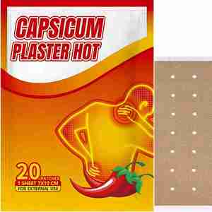 Patchs à la capsaïcine - 20 unités - Patchs chauffants au capsicum - 3,94 x 2,76 pouces - Patchs chauffants à la capsaïcine - Product Image 2