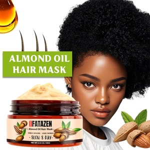 Mascarilla para el cabello profesional FATAZEN, venta al por mayor, anticaspa, acondicionamiento profundo, jengibre y aceite de almendras orgánicas, mascarilla para el cabello OEM, colágeno - Product Image 5