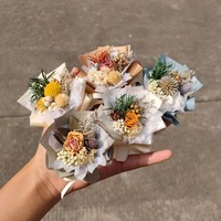 Rose éternelle, fleur séchée, petit bouquet éternel pour la maison, cadeau d'Halloween, de Nouvel An, longue durée