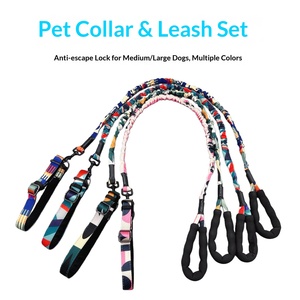 Laisse de chien rétractable antichoc élastique et ensemble de <span class=keywords><strong>cache</strong></span>-<span class=keywords><strong>cou</strong></span> en corde camouflage pour chiens de taille moyenne - Product Image 4
