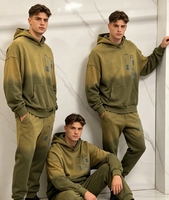 Sweat à capuche personnalisé avec logo brodé, coupe classique, hiver, 100% coton épais, effet délavé Monlyey, patchwork, style streetwear