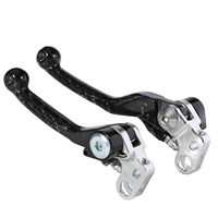 Leviers de frein et d'embrayage en fibre de carbone et aluminium de haute qualité, guidon Bullhorn, amélioration de pièces de rechange pour motos SUR-RON S/X