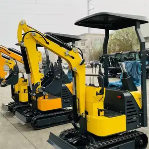 Miễn Phí Vận Chuyển Epa Động Cơ Mini Máy Xúc 1.2 Tấn Đa Chức Năng Minibagger Trang Trại Crawler Digger Mini Máy Xúc Máy