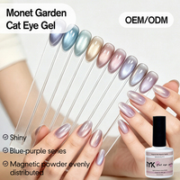 Vernis Gel Magnétique Professionnel Effet Œil de Chat Monet Garden 15ml – 12 Couleurs – UV/LED – Soak-Off – Longue Durée – Non Toxique – Pour Salon