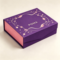 Caja de Regalo Magnética de Cartón de Lujo para Cosméticos, con Logotipo Personalizado