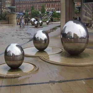 Bola hueca de acero inoxidable pulido con espejo 100mm 114mm 120mm 150mm 180mm <span class=keywords><strong>200mm</strong></span> para decoración de jardín y hogar