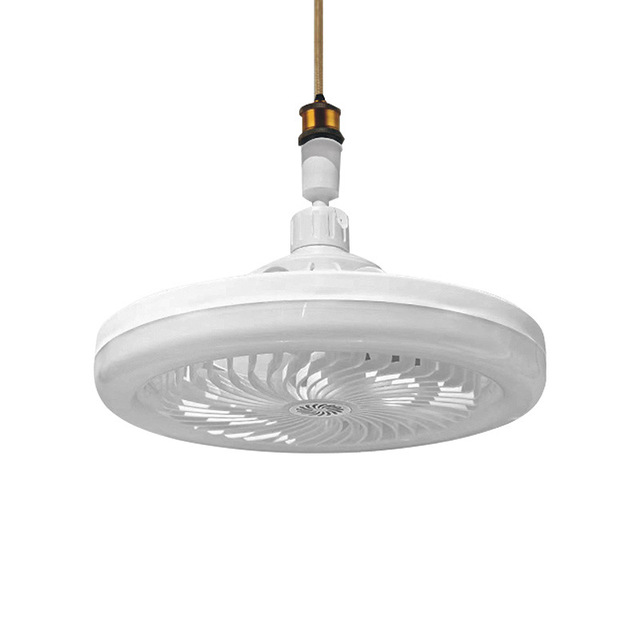 Low Profile Ceiling Fan Smart Bladeless 3 Colors Dimmable Led Enclose Ceiling Fans With Light