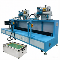 Máquina de Serigrafía Semiautomática de 2 Colores con Mesa de Indexación para Cajas de Plástico