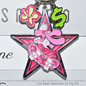 Trung Quốc Nhà sản xuất tùy chỉnh thân thiện với môi cá nhân cầu vồng pentastar kẽm hợp kim sắt Keychains khuyến mại Carabiners - Product Image 4