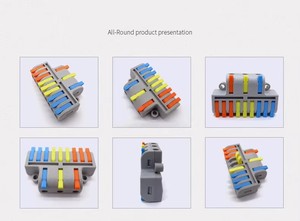 Bloque de Distribución de Conectores de Cable Industriales de 3 Entradas y 9 Salidas, Rango de Cable de 0.08-4mm², Contactos de Latón, Nylon AP-93 - Product Image 3