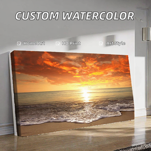 Vente en gros de impressions numériques HD personnalisées JIANZHI, peintures à l'<span class=keywords><strong>aquarelle</strong></span> originales faites à la main, natures mortes sur toile pour l'art mural moderne - Product Image 2