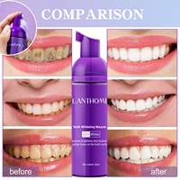 Mousse blanchissante pour les dents saveur menthe 50ml, usage domestique, multi-usages, soulagement de la mauvaise haleine, vente en gros pour le commerce extérieur