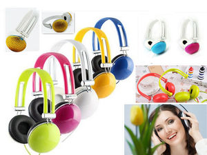 Nhiều Màu Sắc Trên Tai Tai Tai Nghe Có Dây Với Mềm Mại Earmuffs Và Có Thể Điều Chỉnh Headband 3.5Mm Giao Diện Promo Tai Nghe - Product Image 6