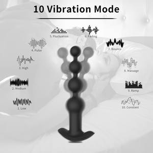 10 Frequenz Anal Plug Dildo Vibrator Männlich Prostata Massage gerät Anal Perlen Plug G Spot Butt Adult Masturbation Anal Sexspielzeug - Product Image 2
