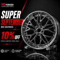 Juego de 2 Ruedas de Aleación Forjada Triple Cromada para Automóvil, 5x114.3 5x120 5x130 5x112, 17 18 19 20 21 22 Pulgadas, para BMW, Audi, Tesla, Porsche