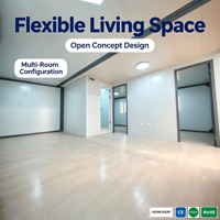 Maison conteneur extensible au design moderne, maison préfabriquée modulaire, bâtiment pliable, prête à l'emploi, en acier galvanisé à chaud, antirouille