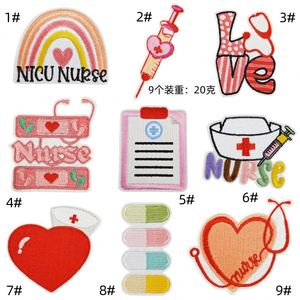 New Iron on Embroidered love <b>Nurse</b> Cap Capsule Heart Medical Patches for Doctor <b>Nurse</b> Clothes <b>Bag</b> Decoration - Product Image 3