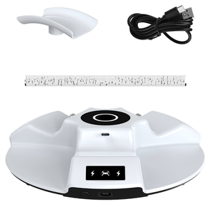 Station de charge RGB pour manettes PS5 <span class=keywords><strong>DualSense</strong></span> et Edge, station de charge rapide avec lumière ambiante et arrêt automatique - Product Image 5