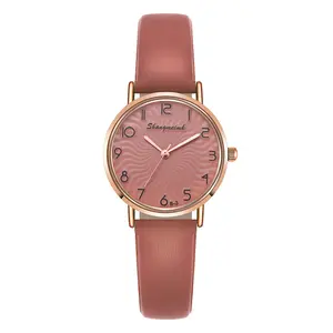 Damen uhren Luxus Leder armband Quarzuhr High-End Damen Casual Digital Armbanduhren Relojes Para Mujer