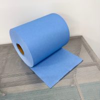 Blaue Vlies-Wischtücher-Rollen Weiche Langlebige Reinigungsrollen für die Pflege Empfindlicher Oberflächen